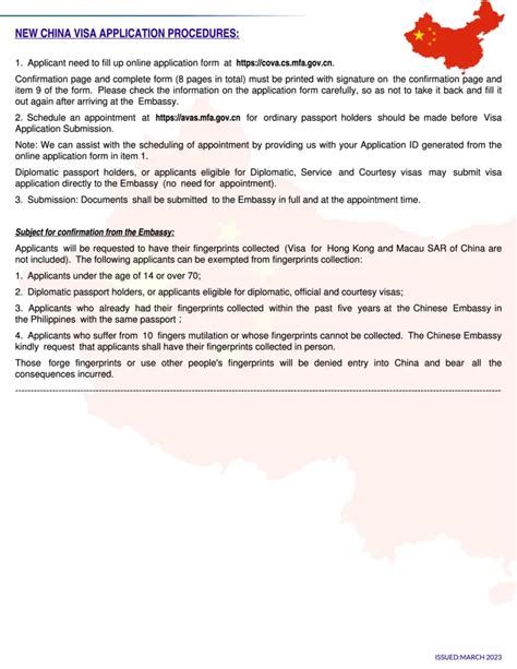 NEW CHINA VISA APPLICATION PROCEDURES: (Starting .